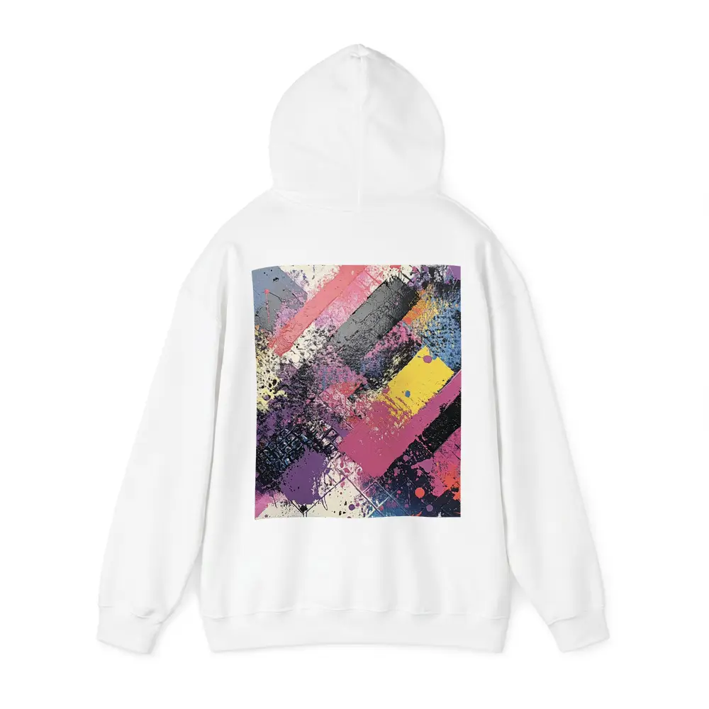 Bold Abstract Geometric Graffiti Art Pink Purple – Hoodies