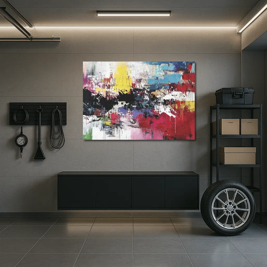 Bold Colorful Abstract Expressionist Art Painting – Wall Art
