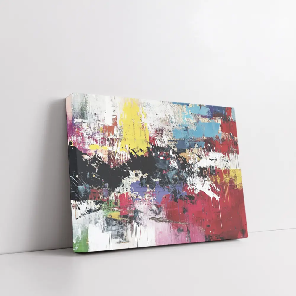 Bold Colorful Abstract Expressionist Art Painting – Wall Art
