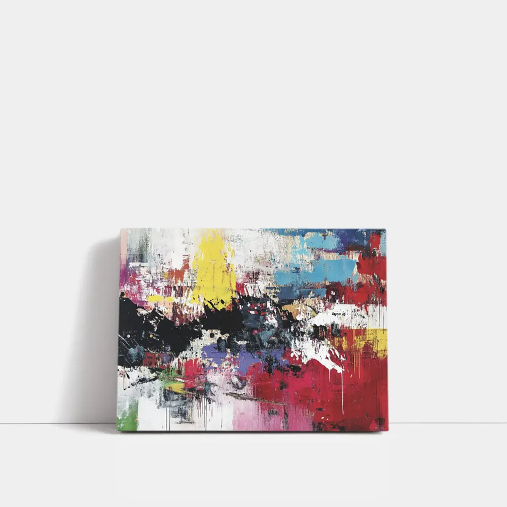 Bold Colorful Abstract Expressionist Art Painting – Wall Art