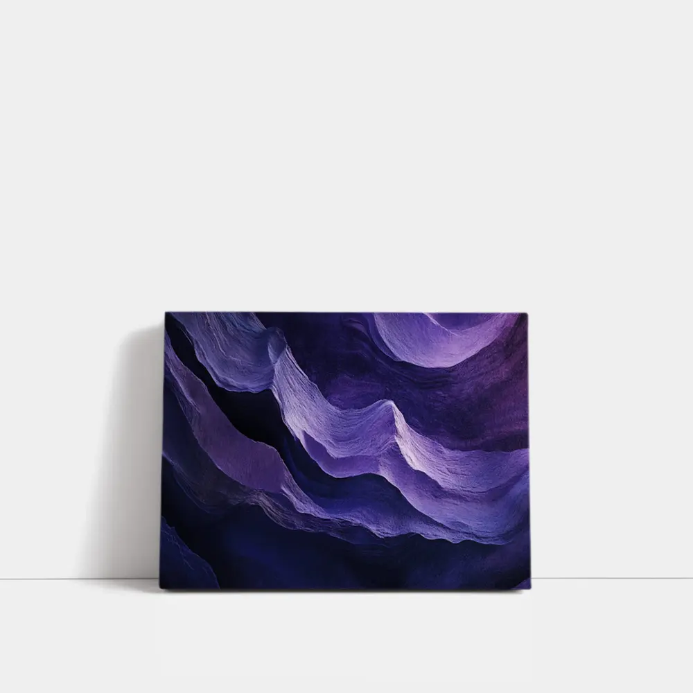Purple Canyon Rock Waves Abstract Art – Wall Art