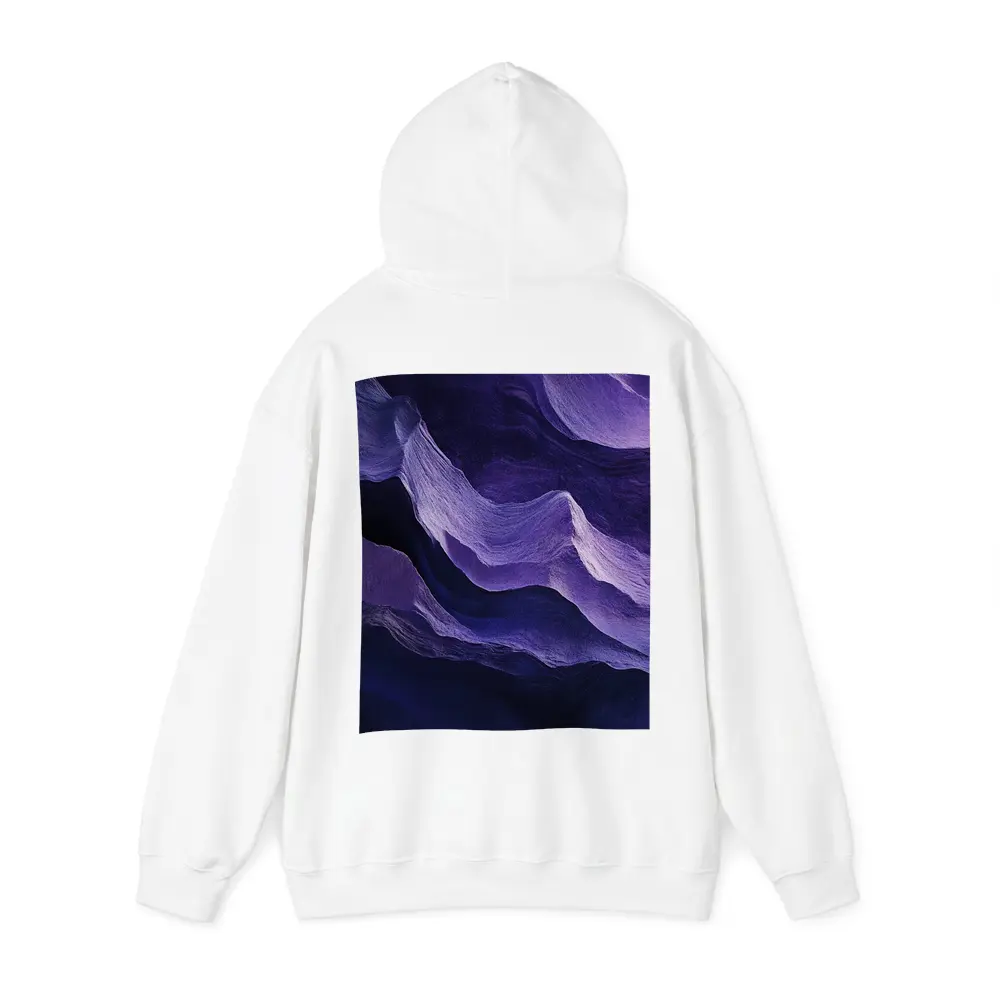 Purple Canyon Rock Waves Abstract Art – Hoodies