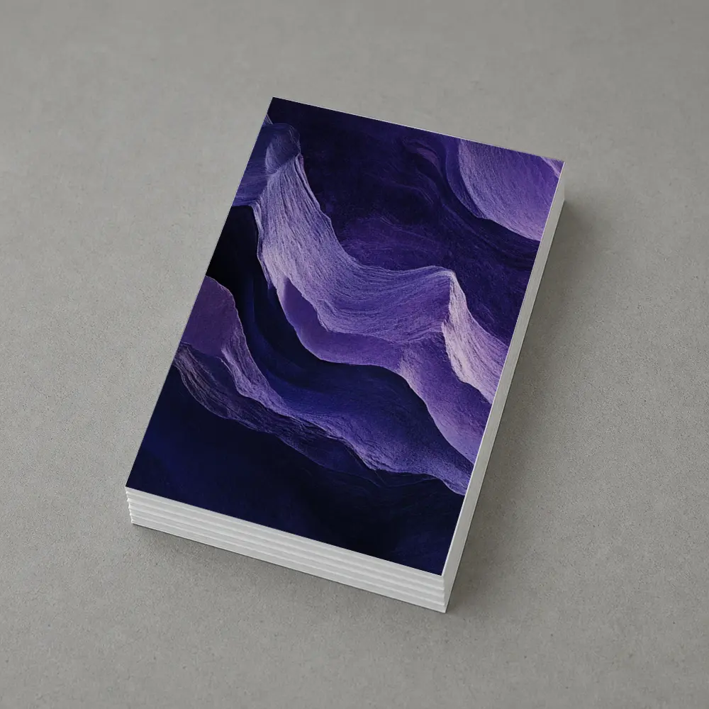 Purple Canyon Rock Waves Abstract Art – Postcards