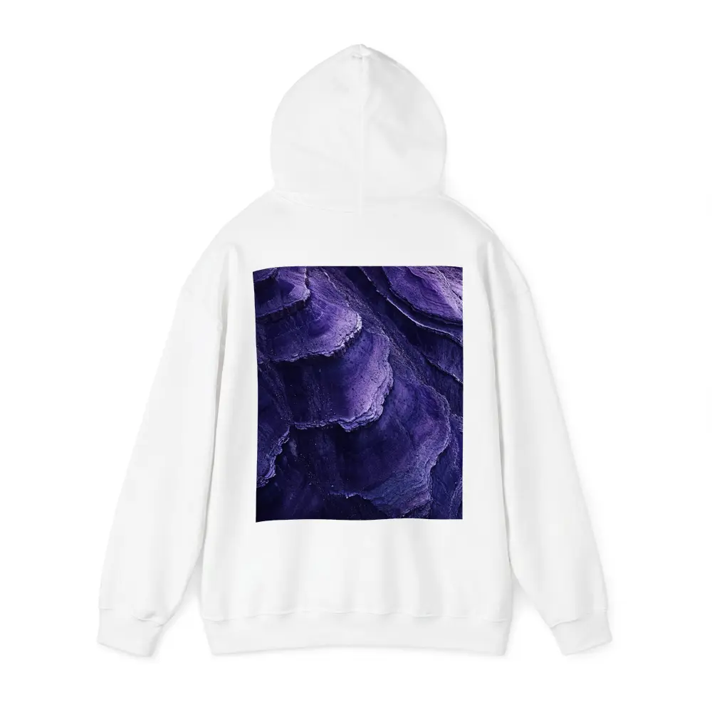 Purple Layered Rock Formation Abstract Texture – Hoodies