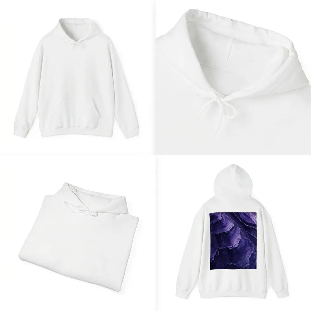 Purple Layered Rock Formation Abstract Texture – Hoodies