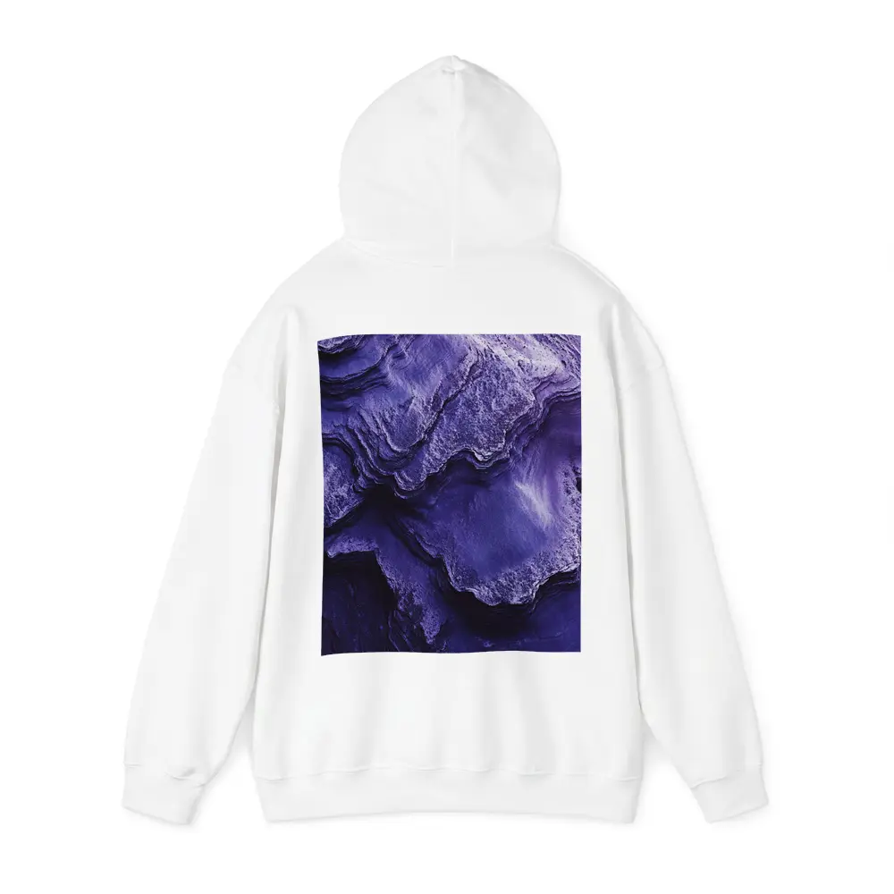 Purple Rock Layers Abstract Geological Formation – Hoodies