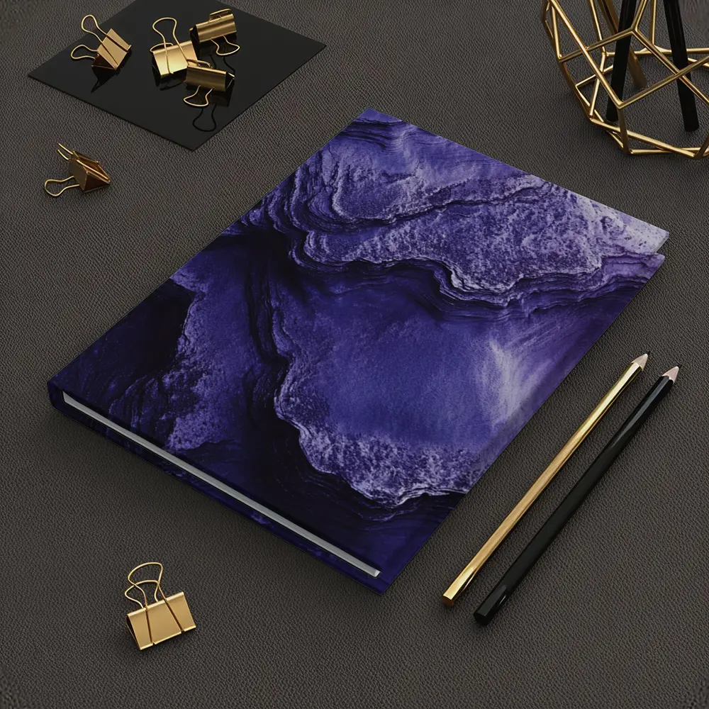 Purple Rock Layers Abstract Geological Formation – Notebooks