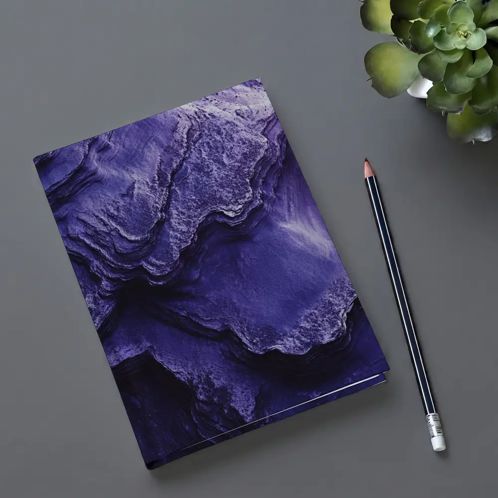 Purple Rock Layers Abstract Geological Formation – Notebooks
