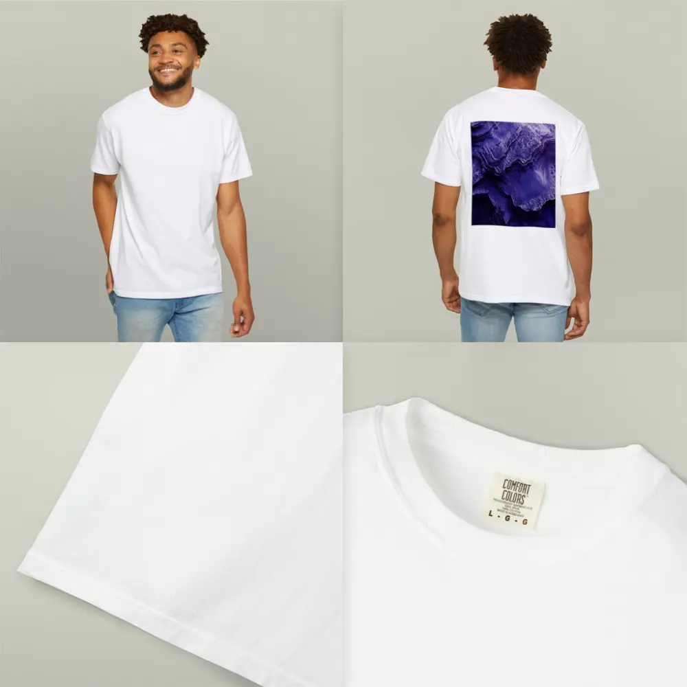 Purple Rock Layers Abstract Geological Formation – T-Shirts