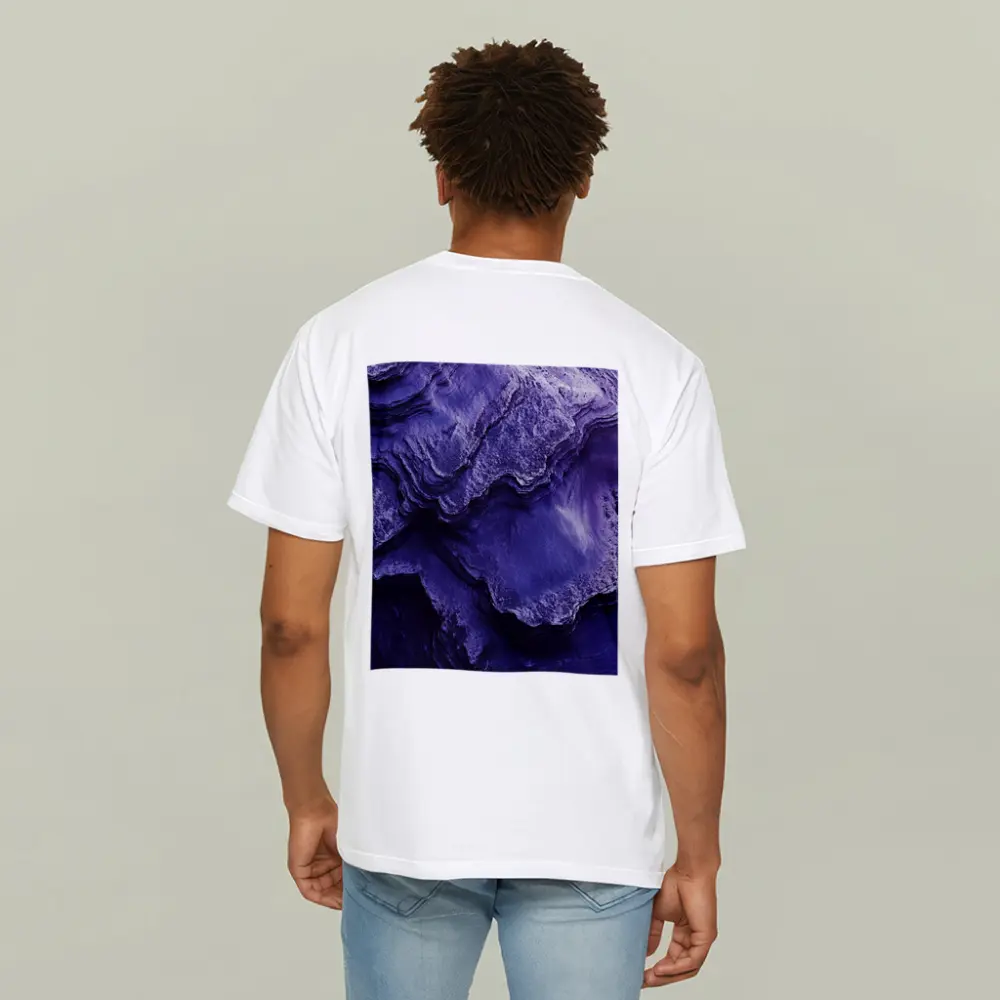 Purple Rock Layers Abstract Geological Formation – T-Shirts