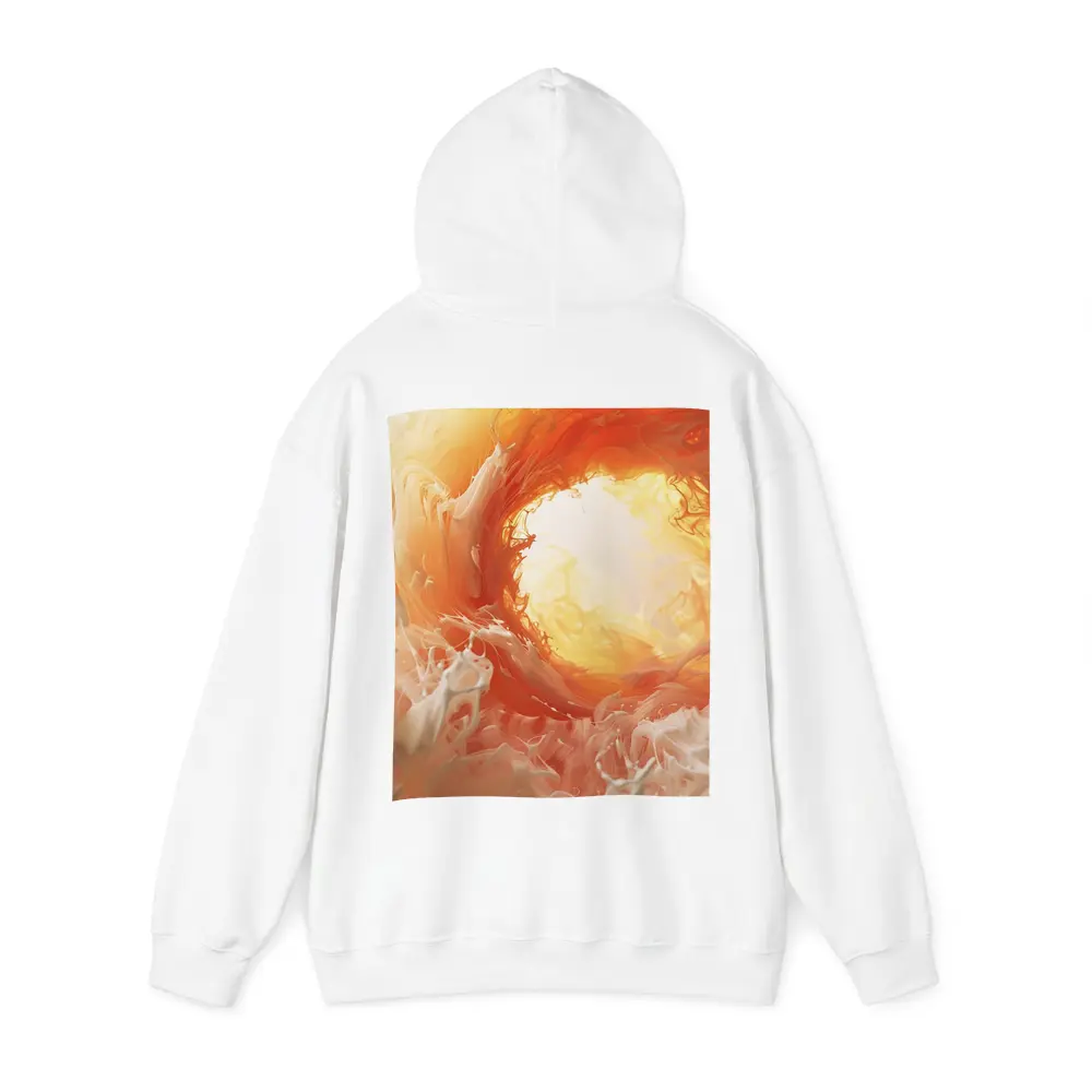 Orange Abstract Swirl Fluid Art Print – Hoodies