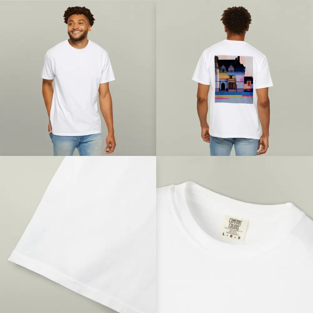 Colorful Victorian Mansion Pop Art Style – T-Shirts