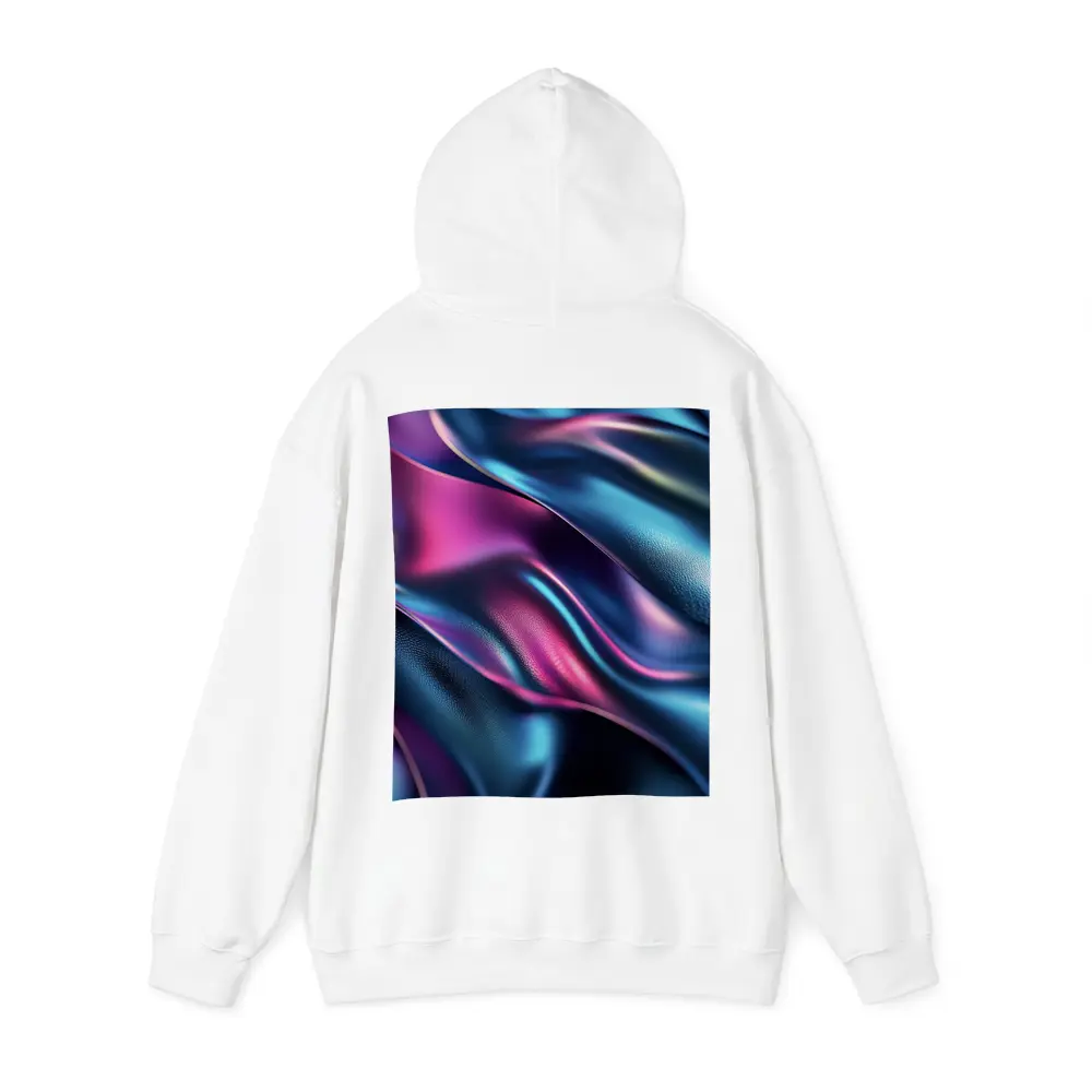 Iridescent Holographic Flowing Silk Abstract Art – Hoodies