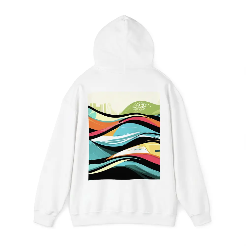 Colorful Graffiti Waves Abstract Urban Art – Hoodies