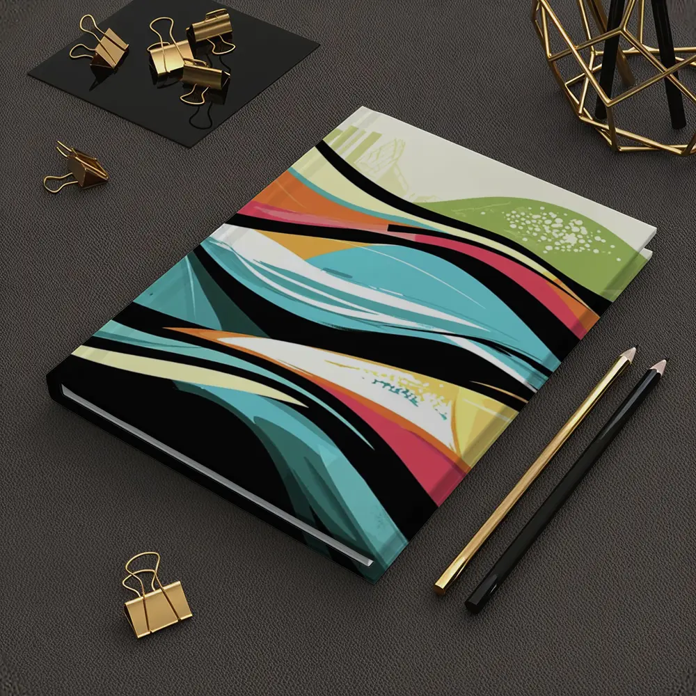 Colorful Graffiti Waves Abstract Urban Art – Notebooks