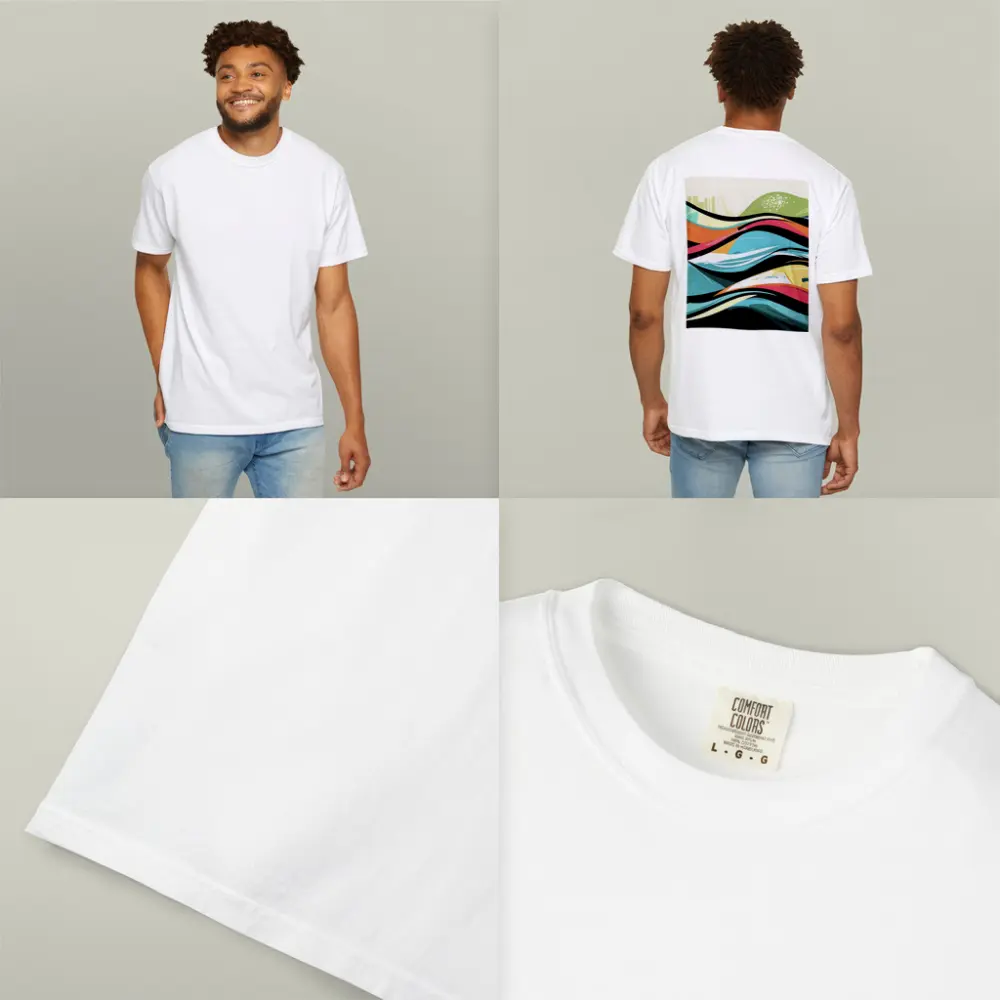 Colorful Graffiti Waves Abstract Urban Art – T-Shirts
