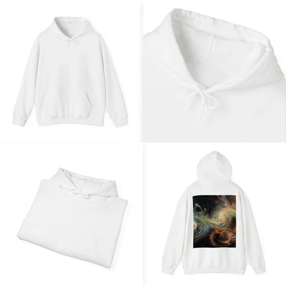 Cosmic Swirls Abstract Space Galaxy Art – Hoodies