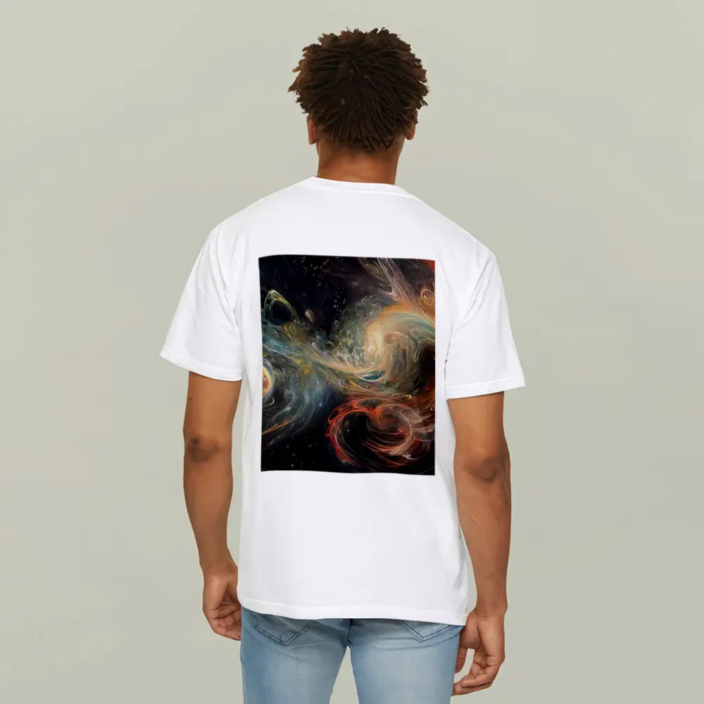 Cosmic Swirls Abstract Space Galaxy Art – T-Shirts