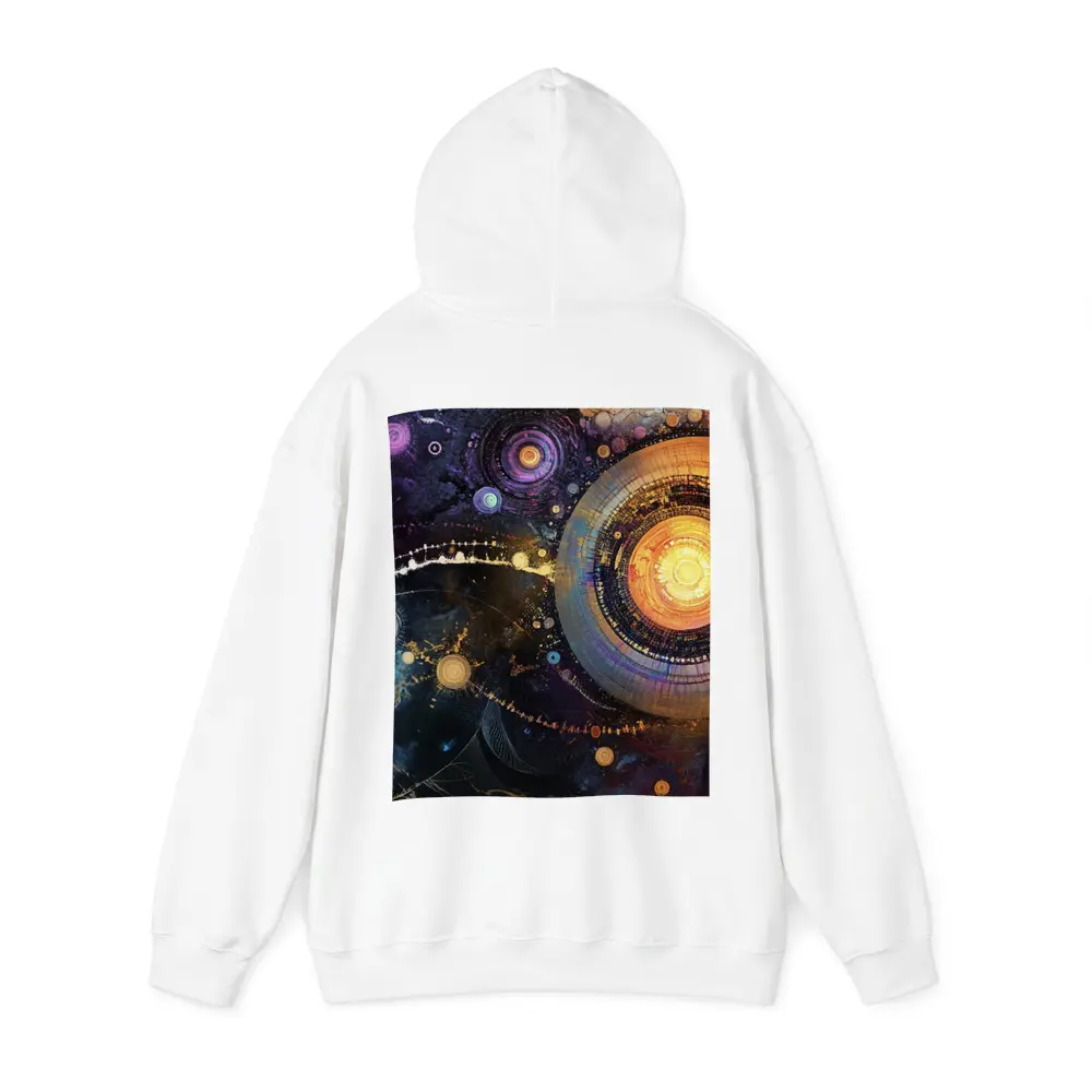 Abstract Cosmic Circles Deep Space Art – Hoodies