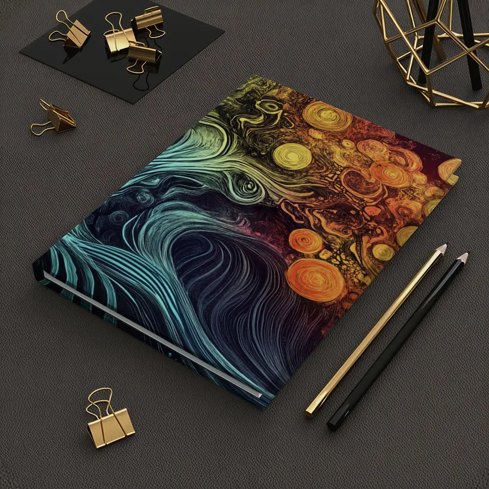 Swirling Tree of Life Abstract Art – Notebooks