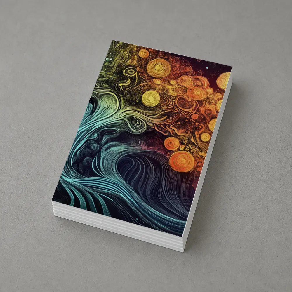 Swirling Tree of Life Abstract Art – Postcards