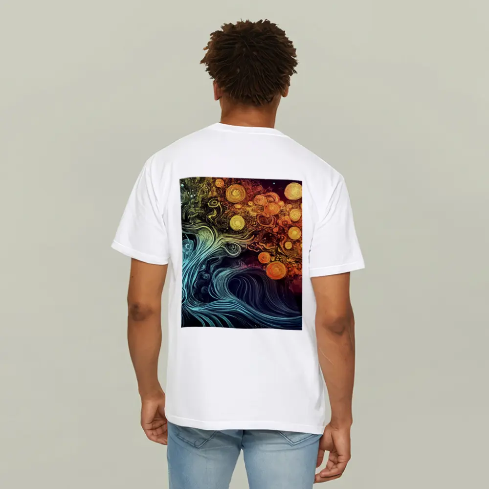 Swirling Tree of Life Abstract Art – T-Shirts