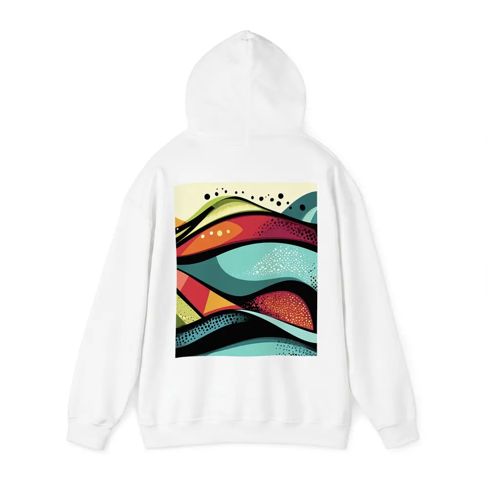 Colorful Abstract Waves Pop Art Style – Hoodies
