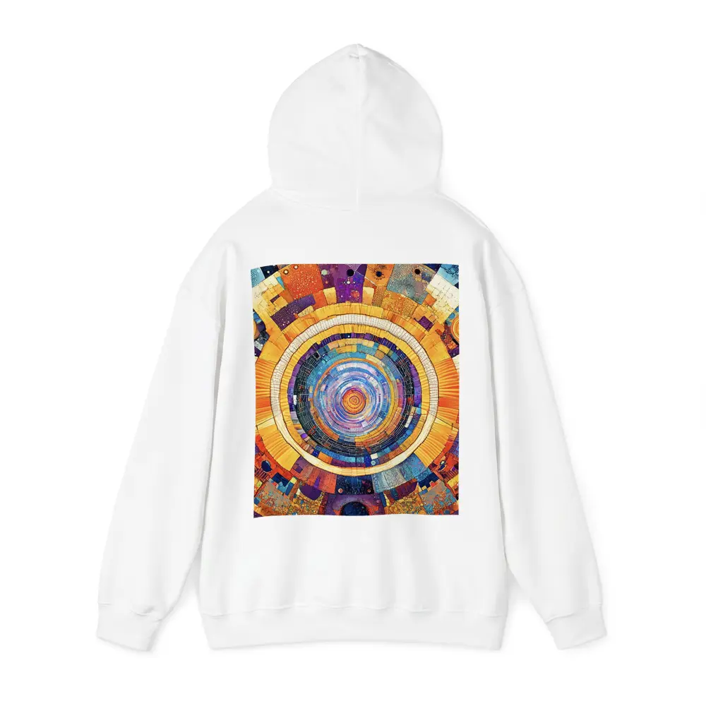 Cosmic Mandala Mosaic Abstract Geometric Art – Hoodies