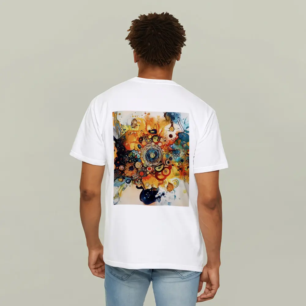 Colorful Abstract Watercolor Circles Cosmic Explosion – T-Shirts