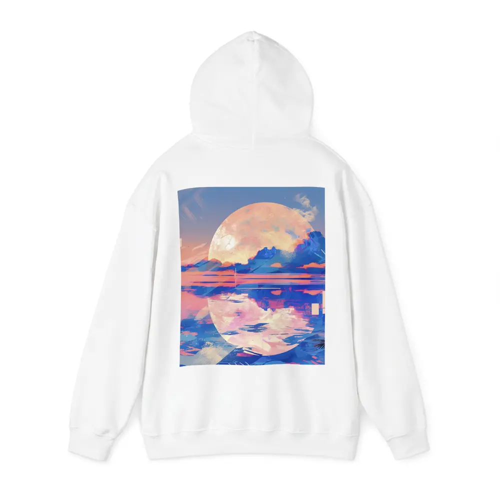 Tropical Moon Reflection Lofi Art – Hoodies