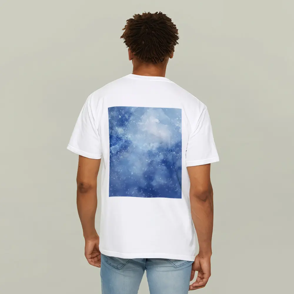 Blue Watercolor Galaxy Starry Night Art – T-Shirts