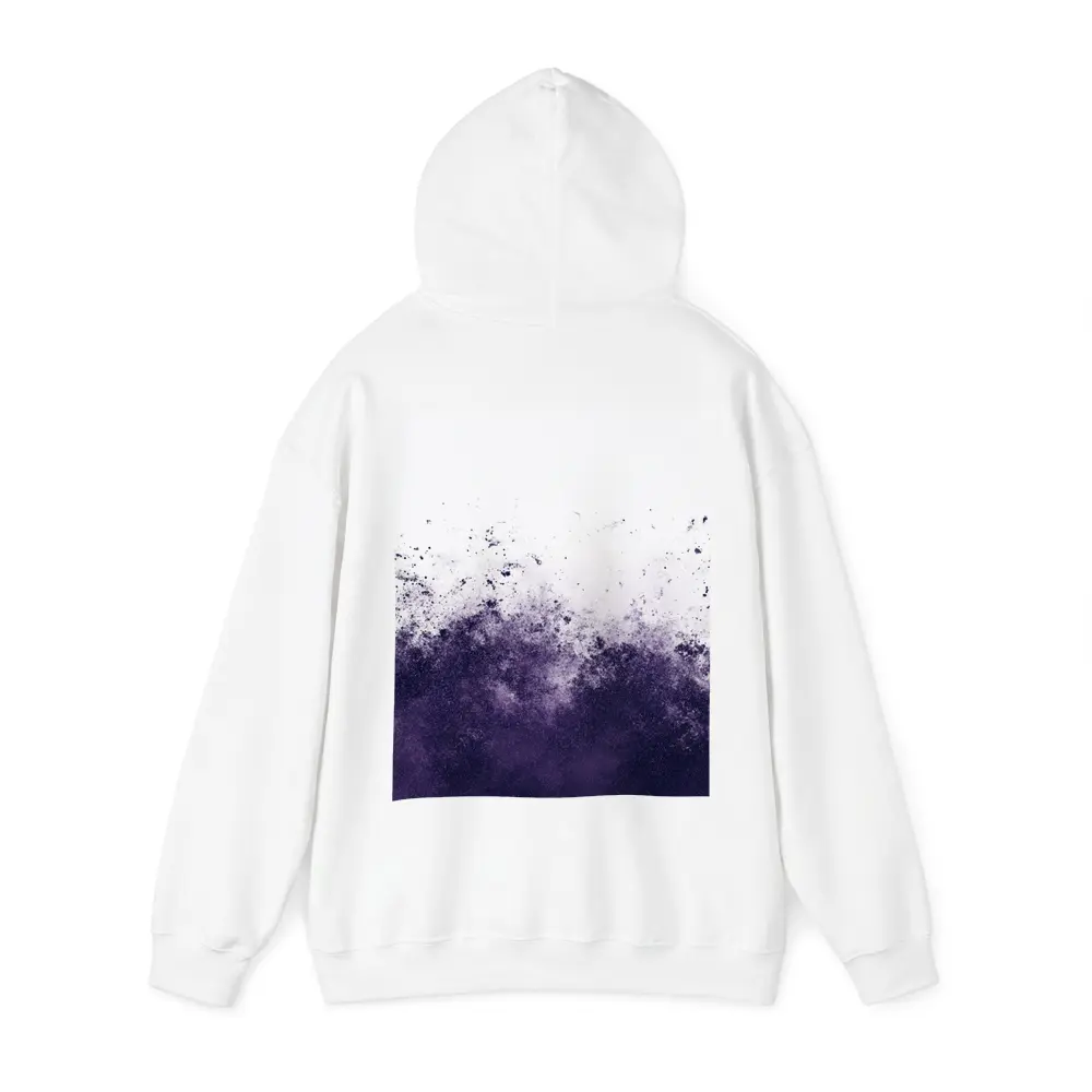 Dark Purple Ink Splash Abstract Art – Hoodies