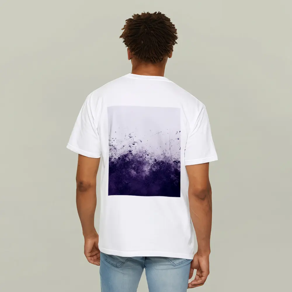 Dark Purple Ink Splash Abstract Art – T-Shirts