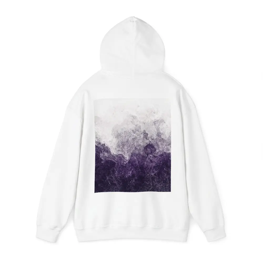 Purple Smoke Abstract Dark Stormy Art – Hoodies