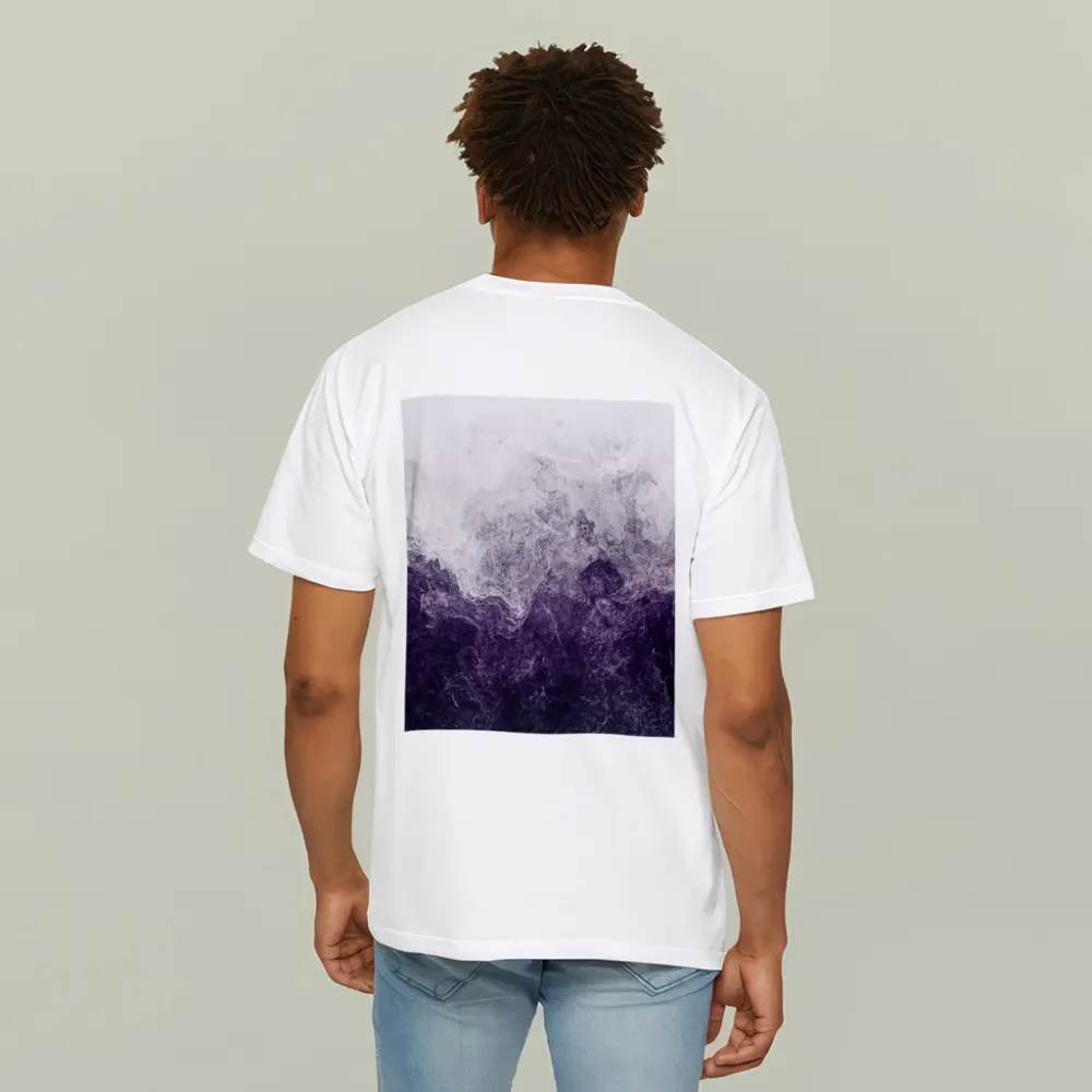 Purple Smoke Abstract Dark Stormy Art – T-Shirts