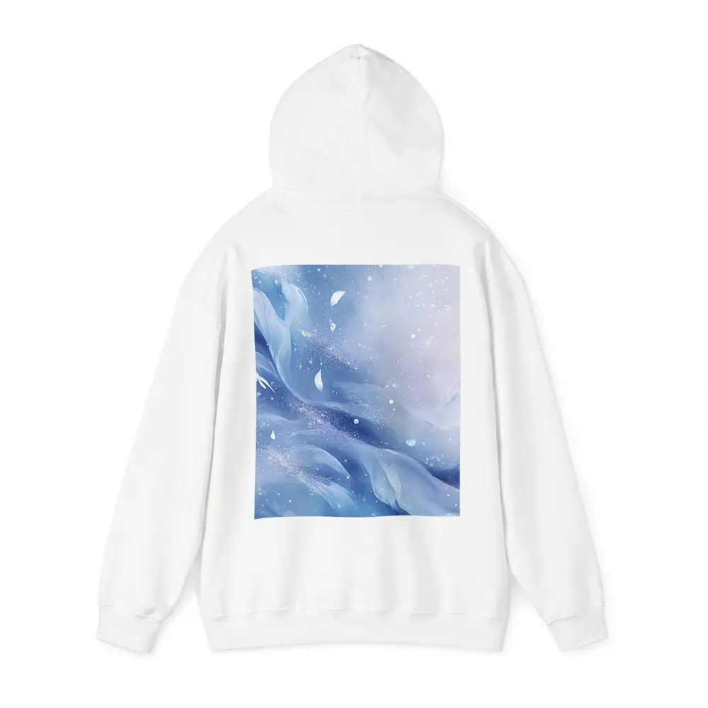 Soft Blue Abstract Swirling Dreamy Art – Hoodies