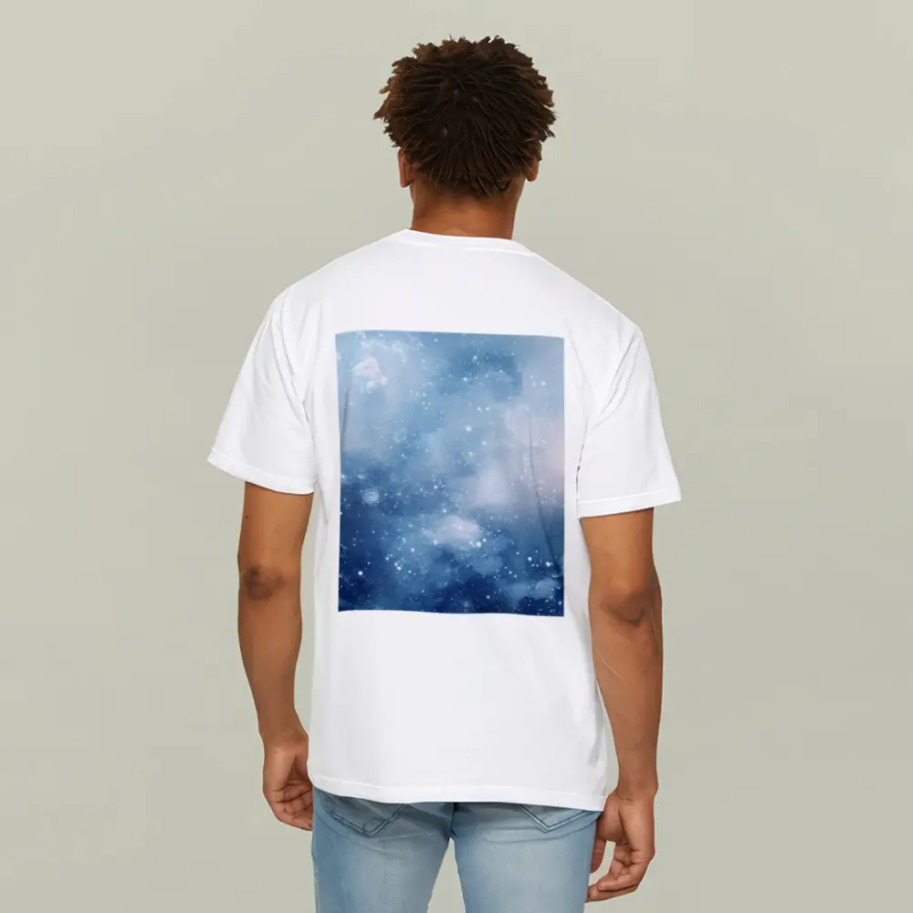 Blue Watercolor Galaxy Space Abstract Art – T-Shirts