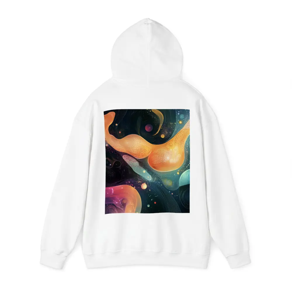 Abstract Fluid Art Dark Space Background – Hoodies