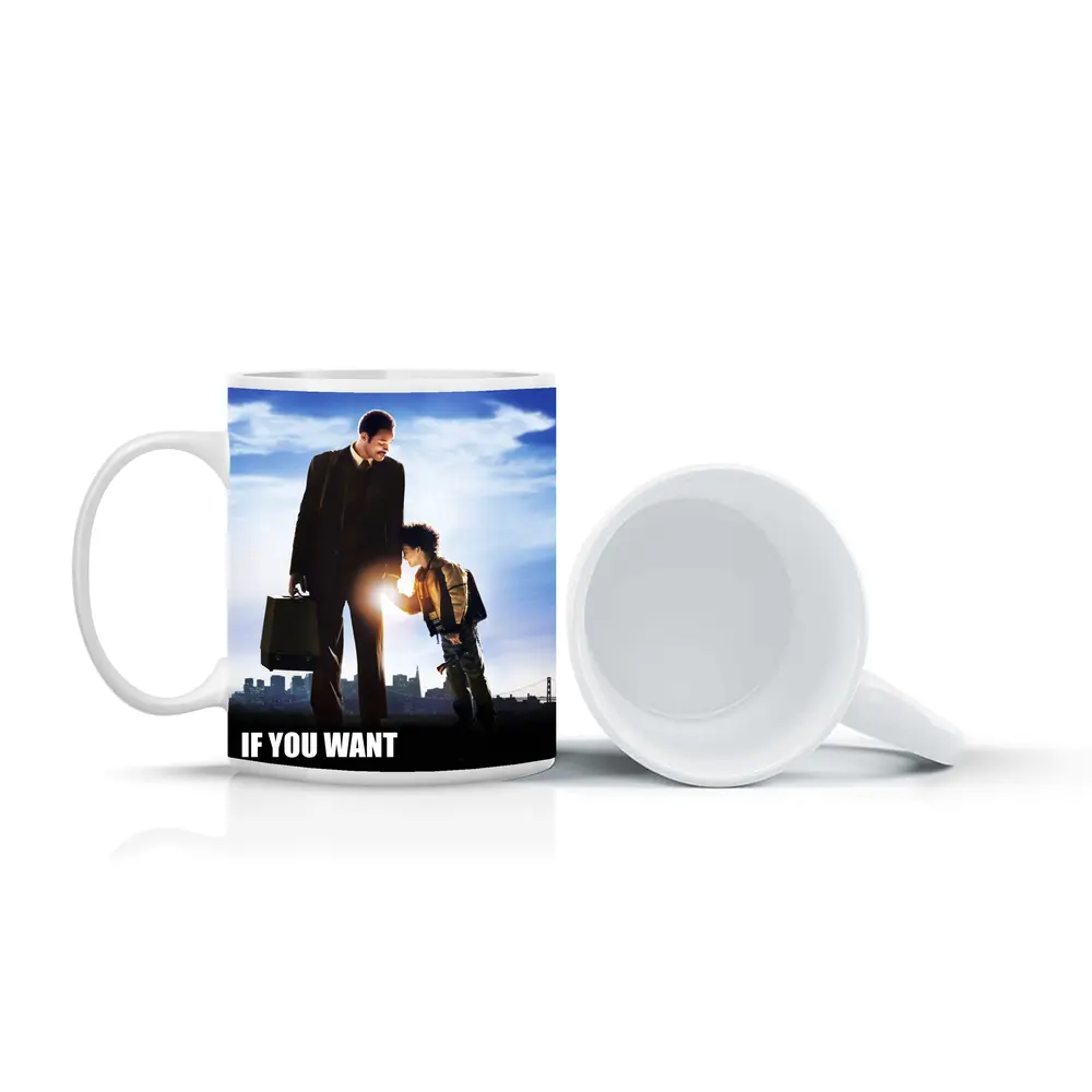 Father Son Motivational Quote City Skyline – Mugs