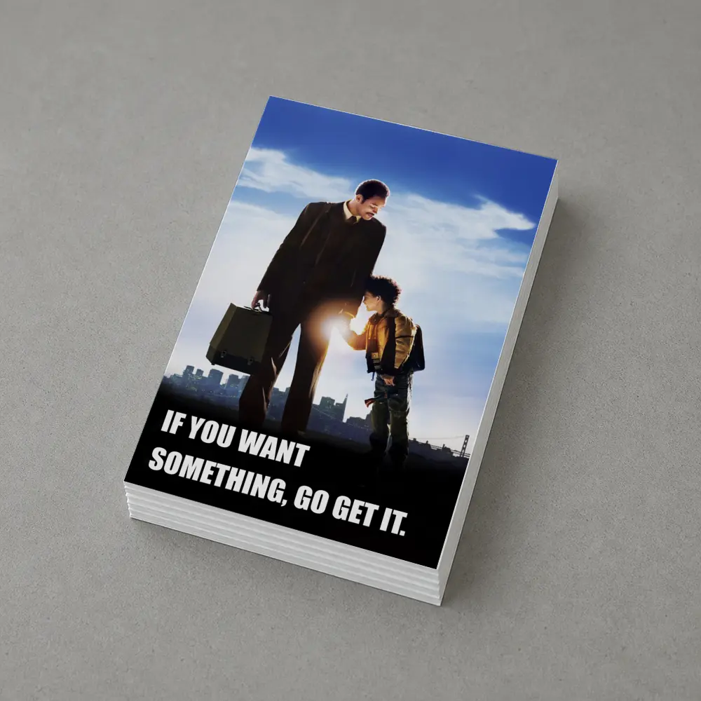 Father Son Motivational Quote City Skyline – Postcards