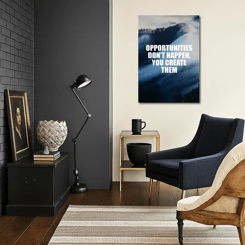 Opportunities Don't Happen You Create Them – Wall Art