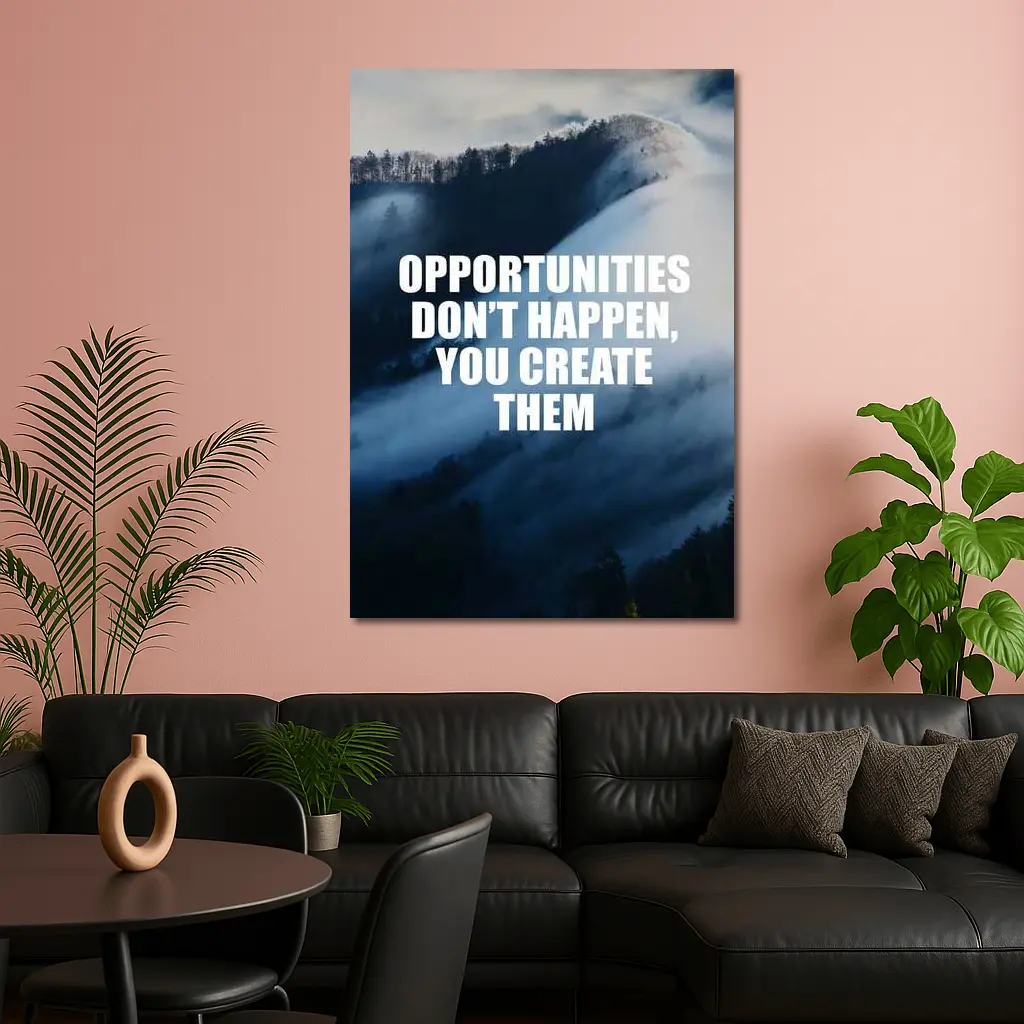 Opportunities Don't Happen You Create Them – Wall Art