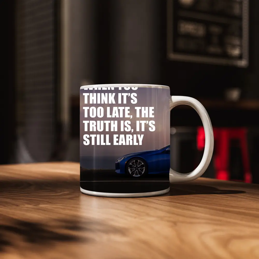 Lexus LC Blue Sports Car Coastal Road – Mugs