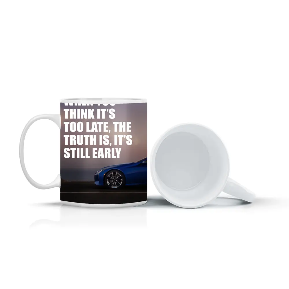 Lexus LC Blue Sports Car Coastal Road – Mugs