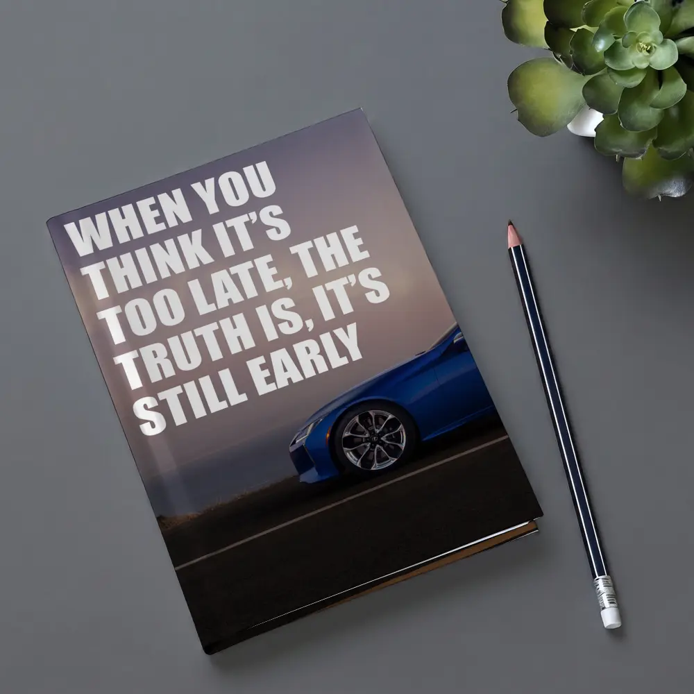 Lexus LC Blue Sports Car Coastal Road – Notebooks