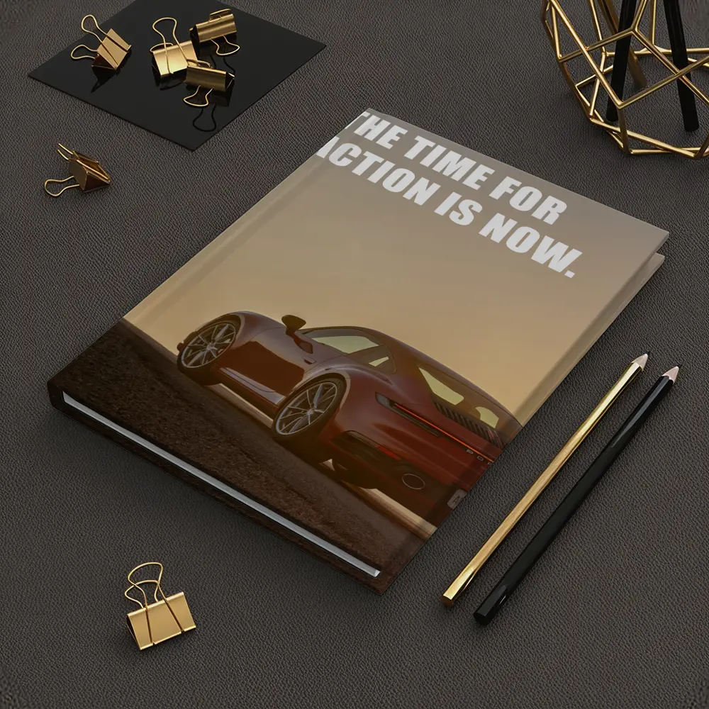Porsche 911 Red Car Golden Sky – Notebooks