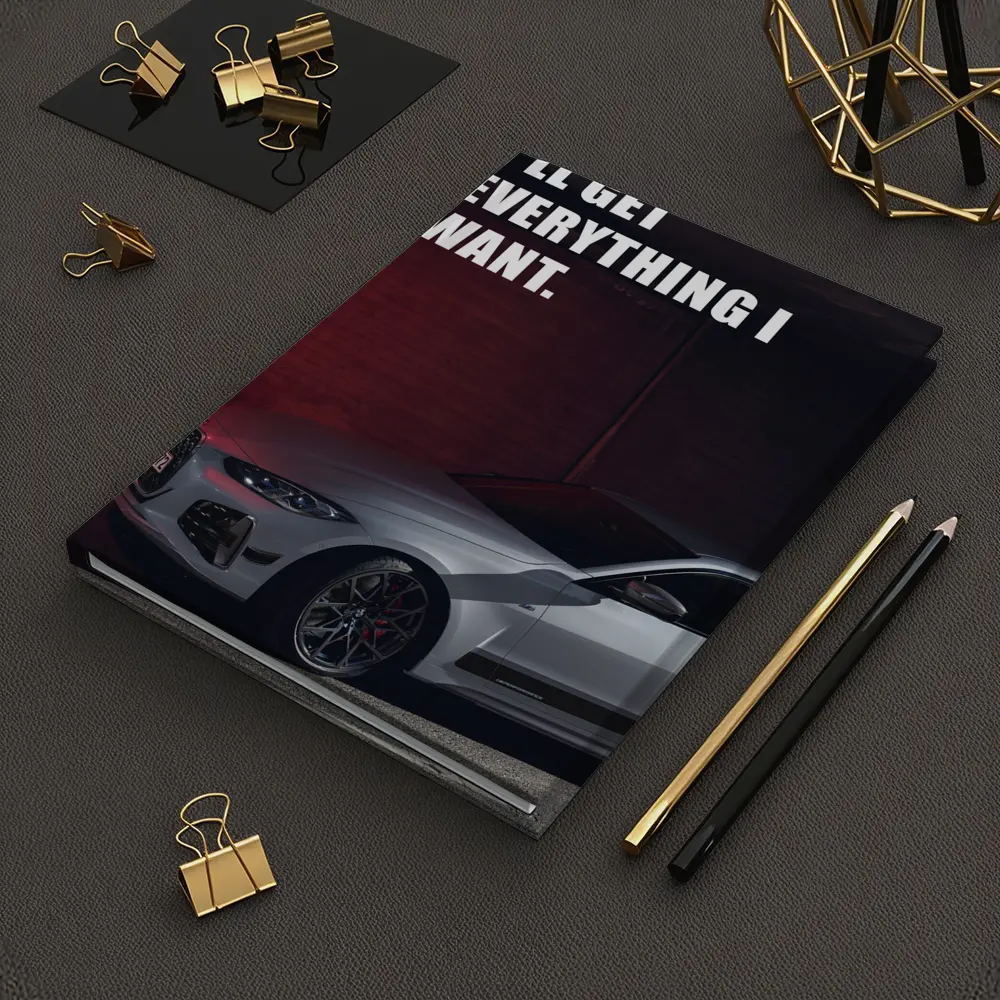 BMW Four Series Silver Coupe Bold Quote – Notebooks