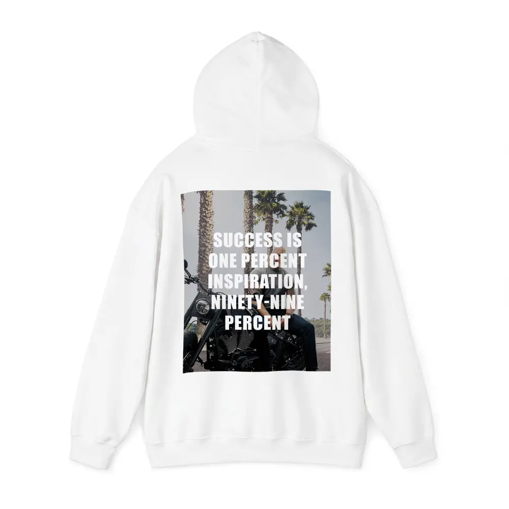 Success Quote Man on Motorcycle Palm Trees – Hoodies