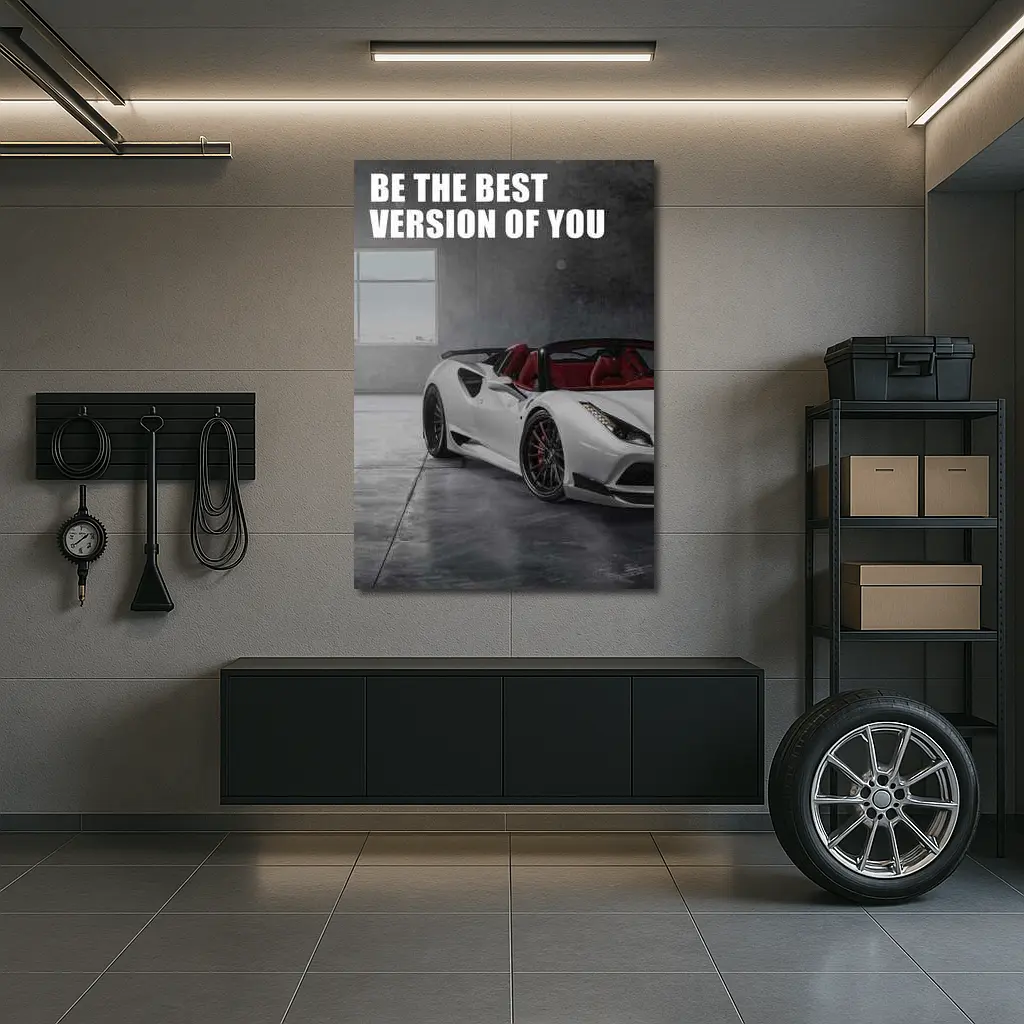 Be The Best Version Of You Ferrari – Wall Art