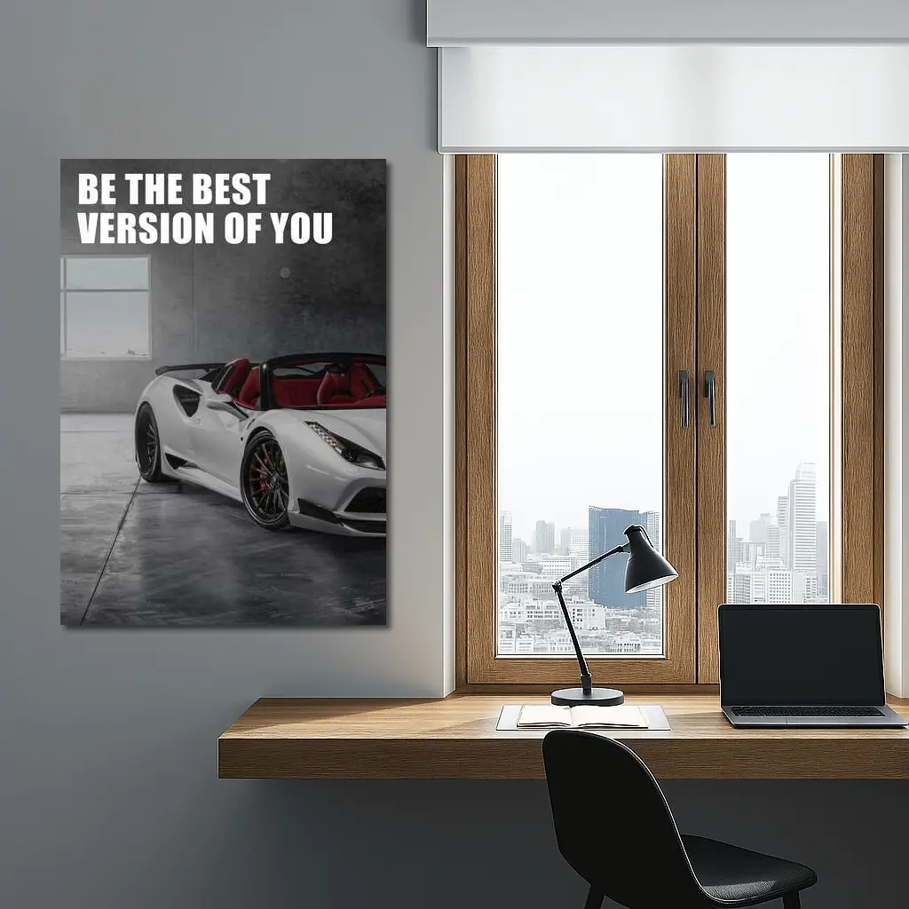 Be The Best Version Of You Ferrari – Wall Art